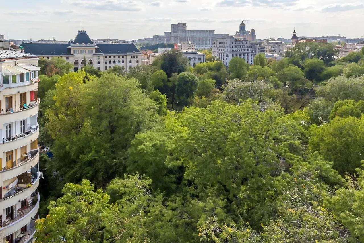 Panoramic Cismigiu Park Lägenhet Bukarest